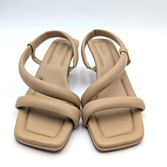Vince Coline Slingback Padded Leather Sandals Women's Blonde Size US7M EU37 - Picture 2 of 12